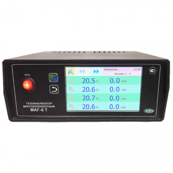 МАГ-6-Т-(В) газоанализаторы стационарные многокомпонентные с сенсорным дисплеем фото 1