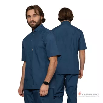 Куртка медицинская мужская  Медик  джинс фото 1