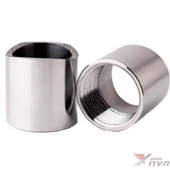 Муфта бесшовная приварная 1 ДИНАРМ с выборкой под трубу и фаской фото 1