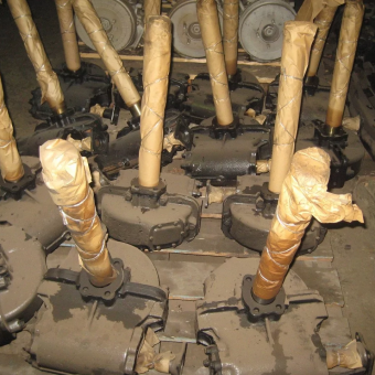 Редуктор лебедки А60/80.45.Э-6106 в сборе на ЗИЛ фото 1